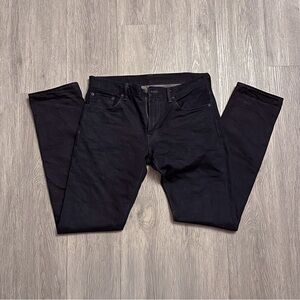 Deep Indigo Levi Matchstick Slim Selvedge Jeans